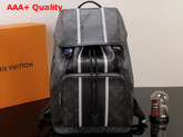 Louis Vuitton Zack Backpack Monogram Eclipse Coated Canvas with Graphic Replica