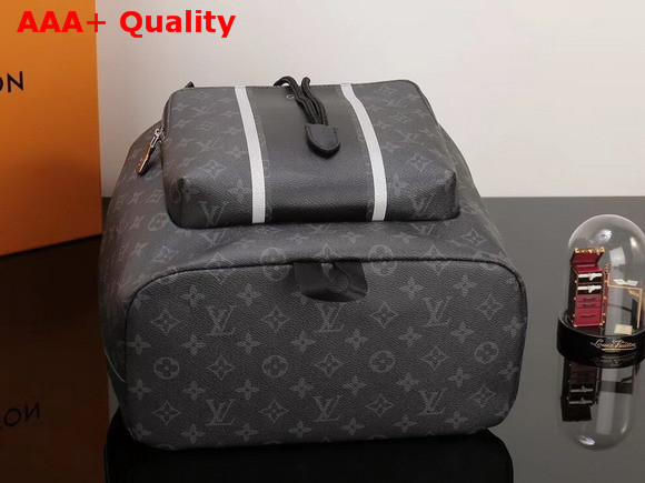 Louis Vuitton Zack Backpack Monogram Eclipse Coated Canvas with Graphic Replica