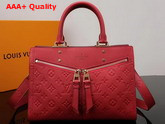 Louis Vuitton Zipped Handbag PM Monogram Empreinte Cowhide Cherry M54193 Replica