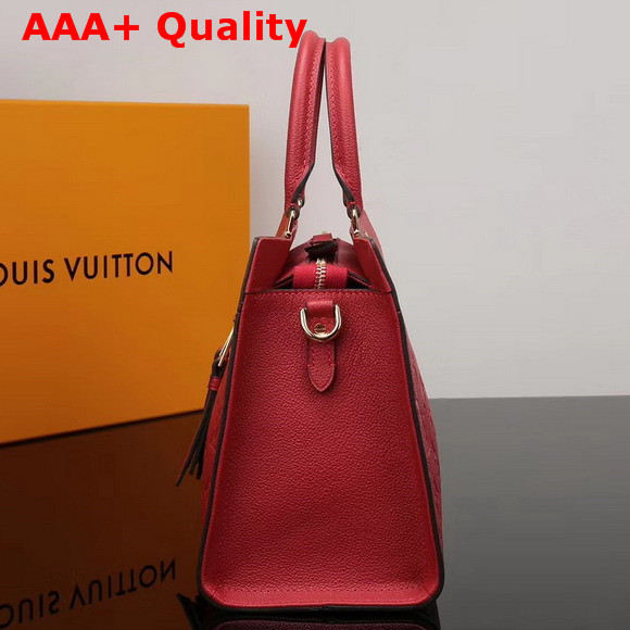 Louis Vuitton Zipped Handbag PM Monogram Empreinte Cowhide Cherry M54193 Replica