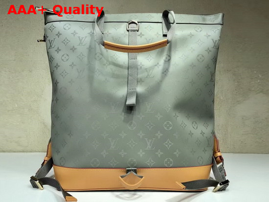 Louis Vuitton Zipped Tote Monogram Titanium Coated Canvas M43887 Replica