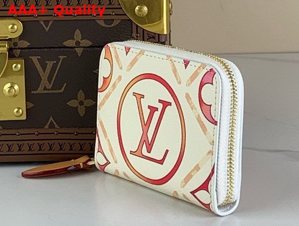 Louis Vuitton Zippy Coin Purse Coral Monogram Tiles Coated Canvas M83658 Replica