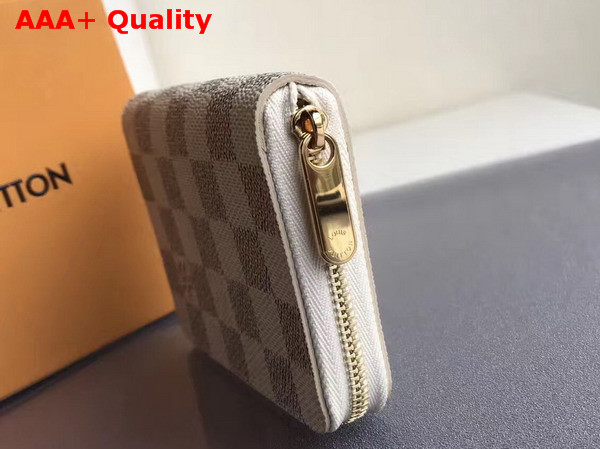 Louis Vuitton Zippy Coin Purse Damier Azur Canvas N63069 Replica