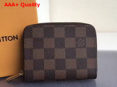 Louis Vuitton Zippy Coin Purse Damier Ebene Canvas N63070 Replica