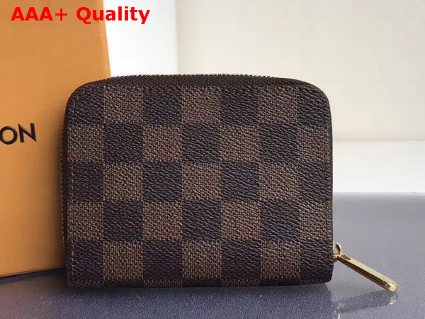 Louis Vuitton Zippy Coin Purse Damier Ebene Canvas N63070 Replica