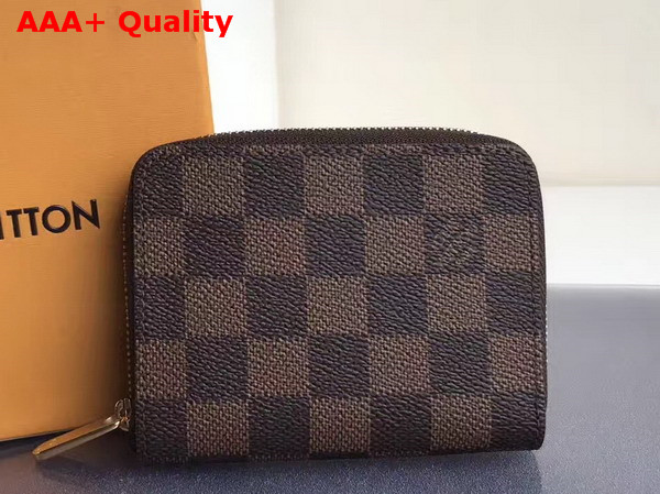 Louis Vuitton Zippy Coin Purse Damier Ebene Canvas N63070 Replica