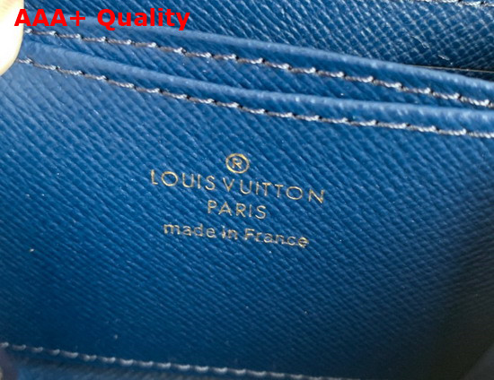 Louis Vuitton Zippy Coin Purse Navy Blue Monogram Jacquard Denim M81185 Replica