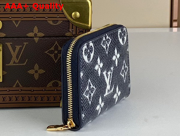 Louis Vuitton Zippy Coin Purse in Blue Monoglam Coated Canvas Replica