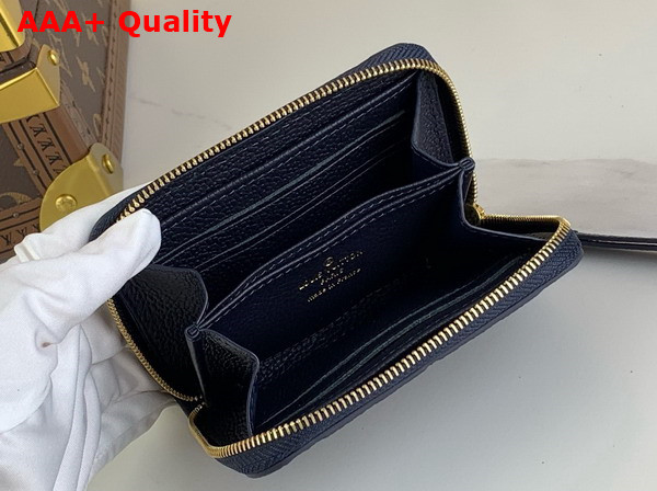 Louis Vuitton Zippy Coin Purse in Navy Blue Monogram Empreinte Leather Replica