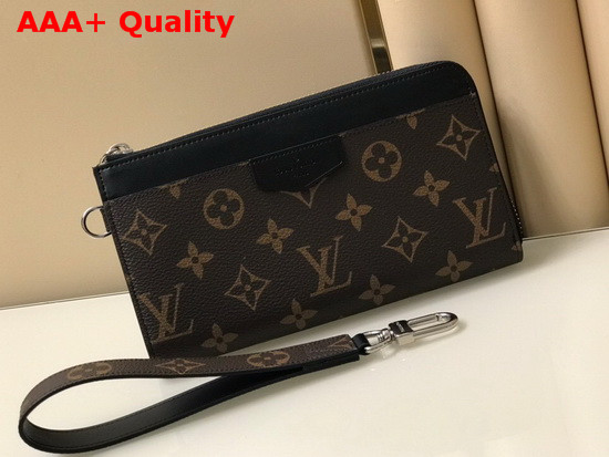 Louis Vuitton Zippy Dragonne Monogram Canvas with Black Leather Trim M69407 Replica