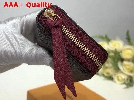 Louis Vuitton Zippy Multicartes Monogram Canvas with Burgundy Interior Replica