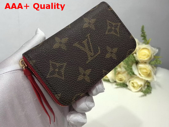 Louis Vuitton Zippy Multicartes Monogram Canvas with Fuchsia Interior M61299 Replica