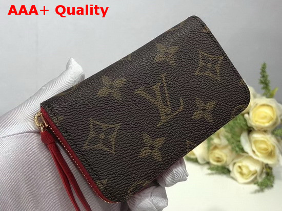 Louis Vuitton Zippy Multicartes Monogram Canvas with Fuchsia Interior M61299 Replica