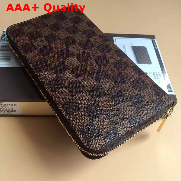 Louis Vuitton Zippy Organiser Damier Ebene Canvas N60003 Replica