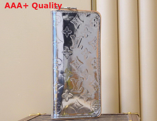 Louis Vuitton Zippy Vertical Wallet in Monogram Mirror Coated Canvas M80808 Replica