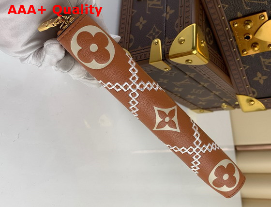 Louis Vuitton Zippy Wallet Brown Monogram Empreinte Embroidered Replica