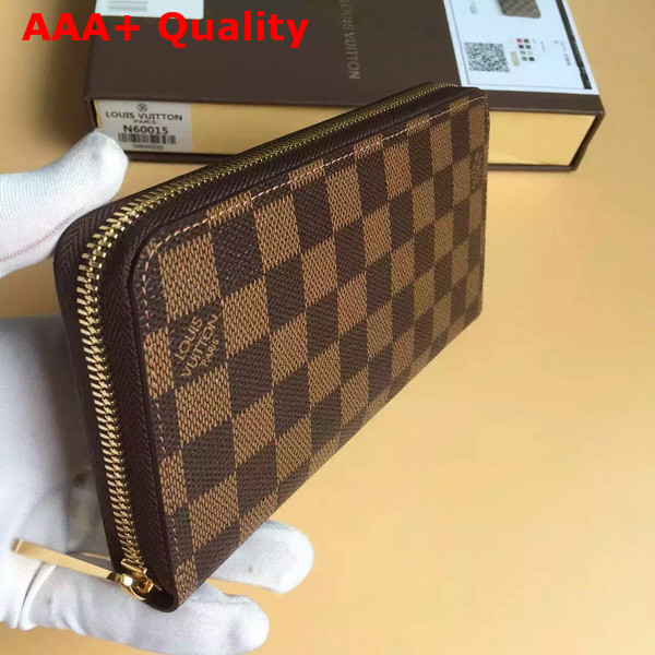 Louis Vuitton Zippy Wallet Damier Ebene Canvas N41661 Replica