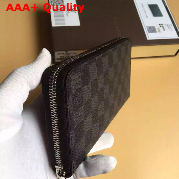 Louis Vuitton Zippy Wallet Damier Graphite Canvas Replica