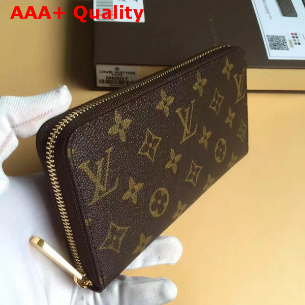 Louis Vuitton Zippy Wallet Monogram Canvas Brown M42616 Replica