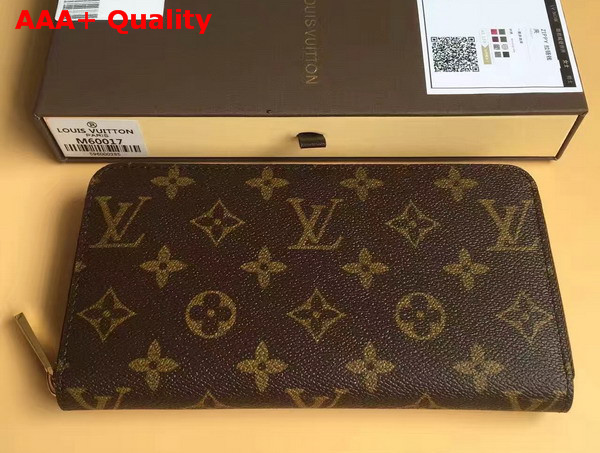 Louis Vuitton Zippy Wallet Monogram Canvas Brown M42616 Replica