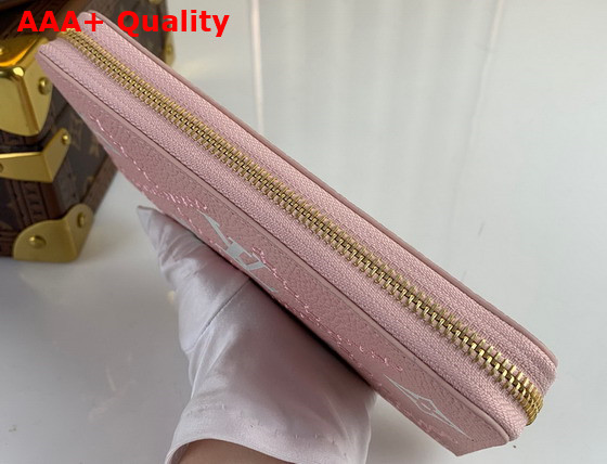 Louis Vuitton Zippy Wallet Pink Monogram Empreinte Broderies Collection M81138 Replica