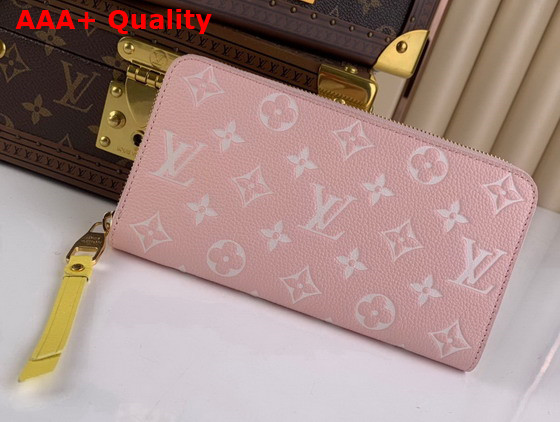 Louis Vuitton Zippy Wallet Pink Monogram Empreinte Leather M81279 Replica