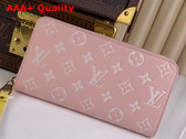 Louis Vuitton Zippy Wallet Pink Monogram Empreinte Leather M81279 Replica