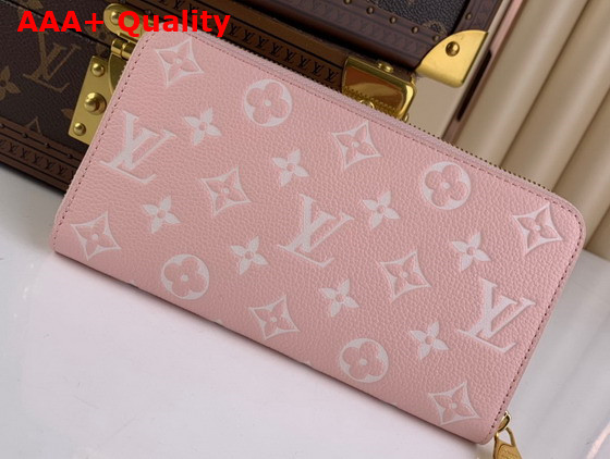 Louis Vuitton Zippy Wallet Pink Monogram Empreinte Leather M81279 Replica