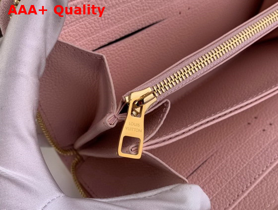 Louis Vuitton Zippy Wallet Pink Monogram Empreinte Leather M81279 Replica