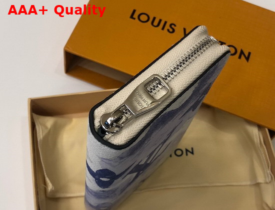 Louis Vuitton Zippy Wallet Vertical Monogram Watercolor Blue Coated Canvas Replica