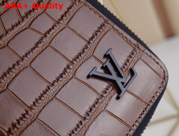 Louis Vuitton Zippy Wallet Vertical Tan Crocodilien Mat Replica