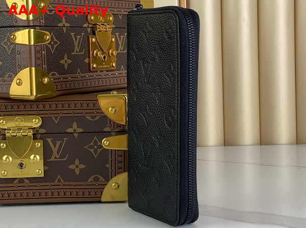 Louis Vuitton Zippy Wallet Vertical in Black Monogram Empreinte Leather Replica