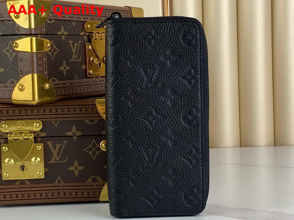 Louis Vuitton Zippy Wallet Vertical in Black Monogram Empreinte Leather Replica