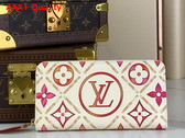 Louis Vuitton Zippy Wallet in Coral Monogram Tiles Coated Canvas M11455 Replica