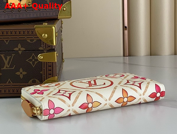 Louis Vuitton Zippy Wallet in Coral Monogram Tiles Coated Canvas M11455 Replica