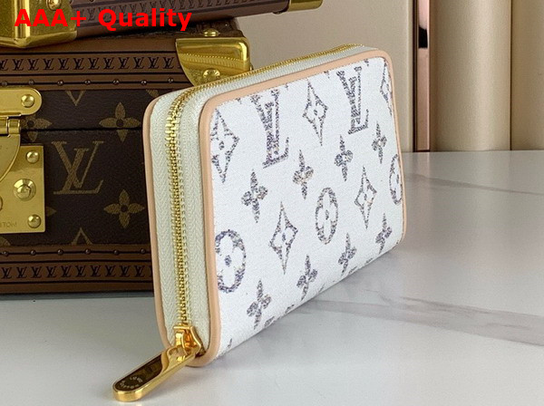 Louis Vuitton Zippy Wallet in Multicolor White Monogram Jacquard Fabric M83456 Replica