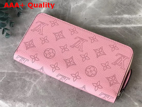 Louis Vuitton Zippy Wallet in Pink Mahina Perforated Calfskin Leather Replica