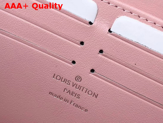 Louis Vuitton Zippy Wallet in Pink Mahina Perforated Calfskin Leather Replica