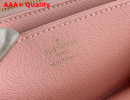 Louis Vuitton Zippy Wallet in Pink Monogram Jacquard Denim M81182 Replica