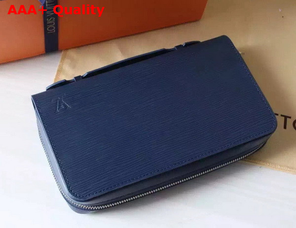 Louis Vuitton Zippy XL Wallet Blue Epi Leather Replica