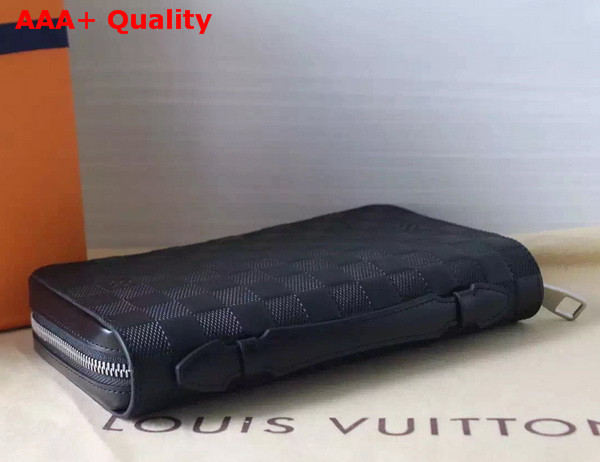 Louis Vuitton Zippy XL Wallet Damier Infini Leather Onyx N61254 Replica