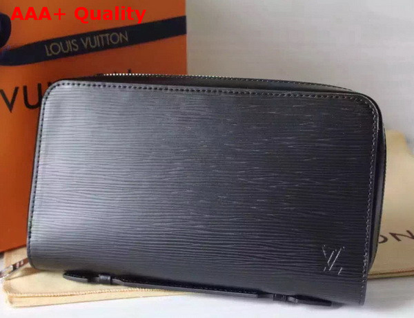 Louis Vuitton Zippy XL Wallet Epi Leather Black Replica