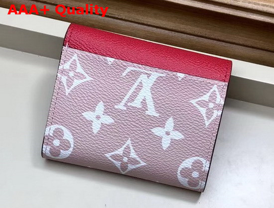 Louis Vuitton Zoe Wallet Red Pink Monogram Coated Canvas M67641 Replica