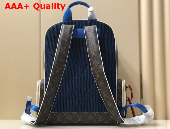 Louis Vuitton and NBA Backpack in Monogram Canvas and White Calf Leather Trim Replica