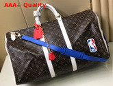 Louis Vuitton and NBA Keepall Bandouliere 55 Monogram Canvas Replica