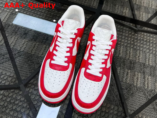 Louis Vuitton and Nike Air Force 1 by Virgil Abloh White Comet Red 1A9VA9 Replica