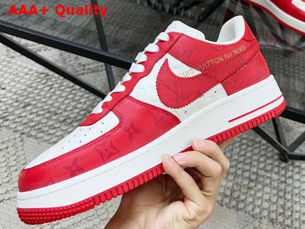 Louis Vuitton and Nike Air Force 1 by Virgil Abloh White Comet Red 1A9VA9 Replica