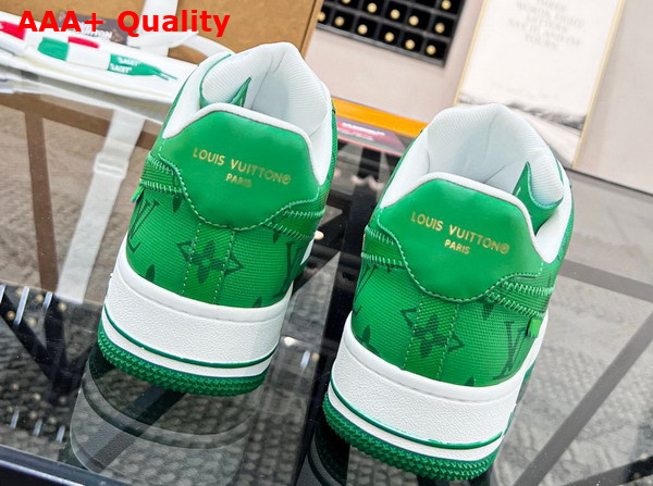 Louis Vuitton and Nike Air Force 1 by Virgil Abloh White Gym Green 1A9V9U Replica