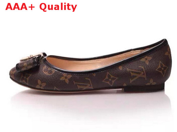 Louis Vuitton ballerina shoes in monogram canvas Replica