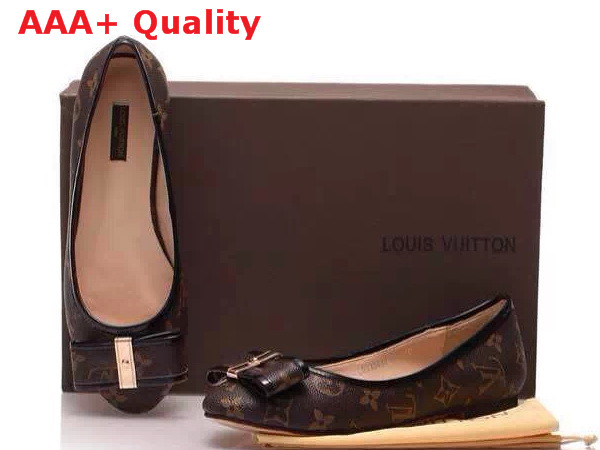 Louis Vuitton ballerina shoes in monogram canvas Replica